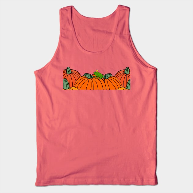 Frog Prince with Pumpkins Tank Top by ellenhenryart